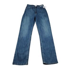 Abercrombie Curve Love 90s Straight Ultra High Rise Jeans Blue Size 0 25